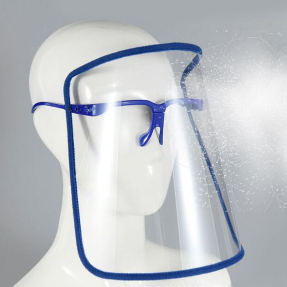 marque generique - Bouclier facial de sécurité capuchon de Protection complet visière large résistant à la crachat Anti-buée lentille légère réglable Transparent - Outils de coupe