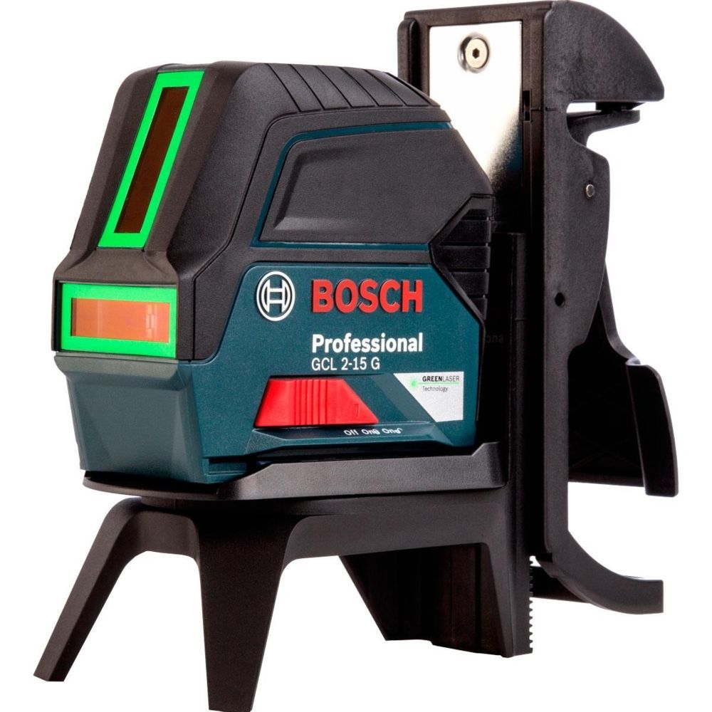 Bosch - Laser combiné BOSCH GCL 2-15G+ RM1 Laser Vert 0601066J00 - Niveaux lasers