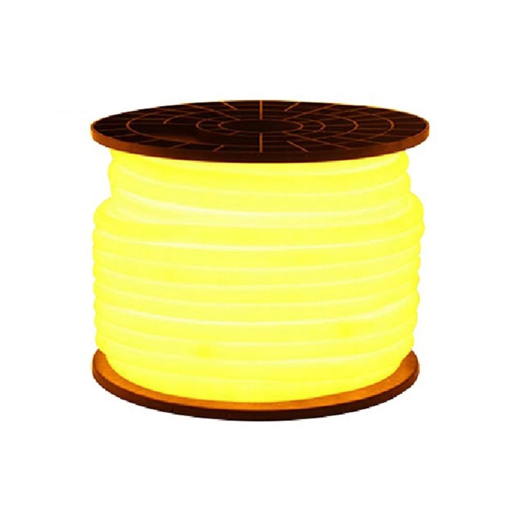Wewoo - Ruban LED Waterproof Epoxyde 5m 600LEDs 2835 SMD Lumière au néon Flexible DIP IP67 Cordon étanche à l'eau, 2 fils, CA 220-240V (lumière jaune) - Ruban LED