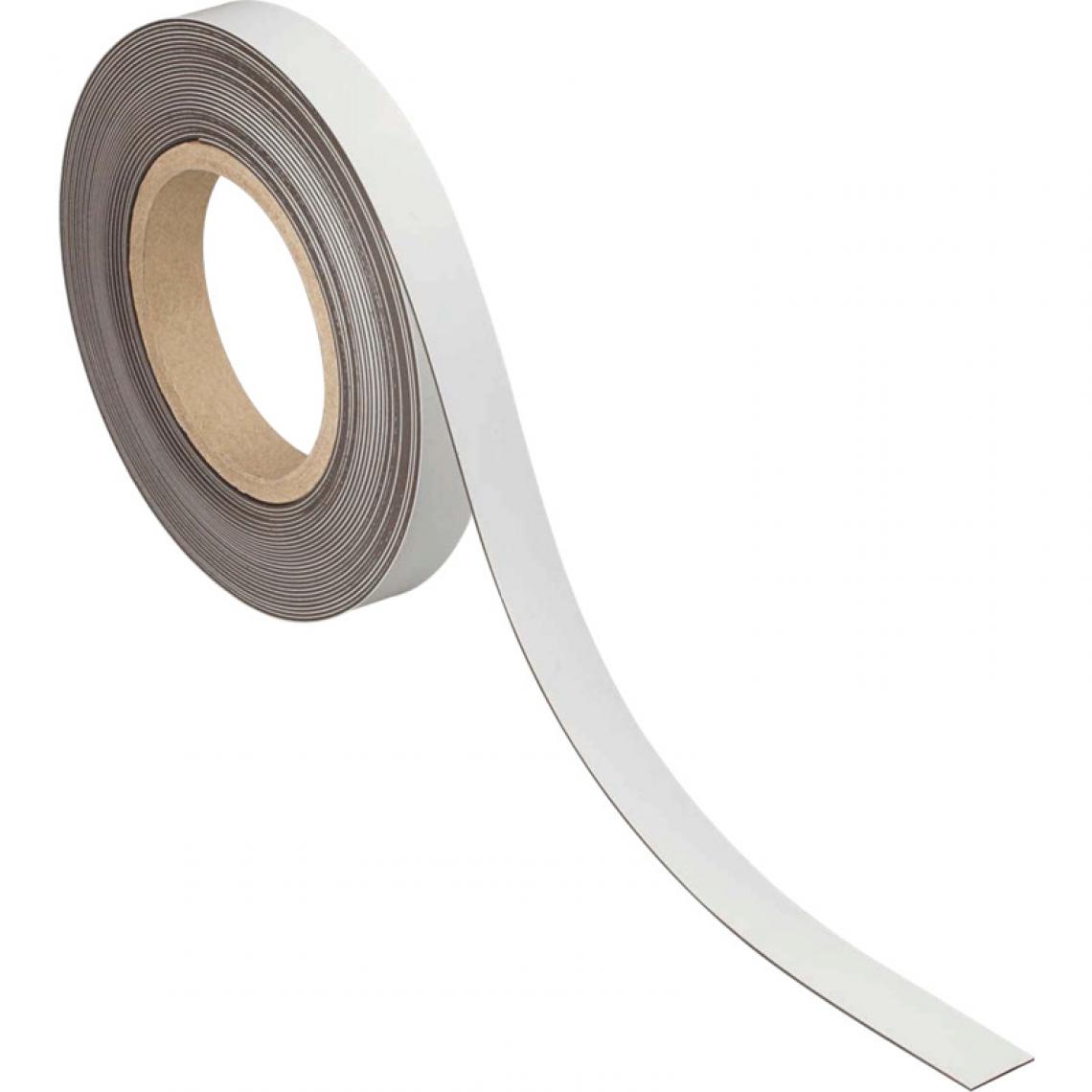 Maul - MAUL Ruban magnétique, 20 mm x 10 m, épaisseur: 1 mm, blanc () - Visserie