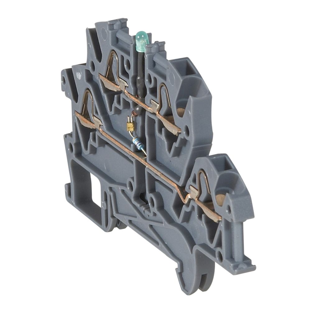 Legrand - bloc viking 3 - a fonction diode - 2 entrées / 2 sorties - 4 mm2 - gris - a vis - Accessoires de câblage