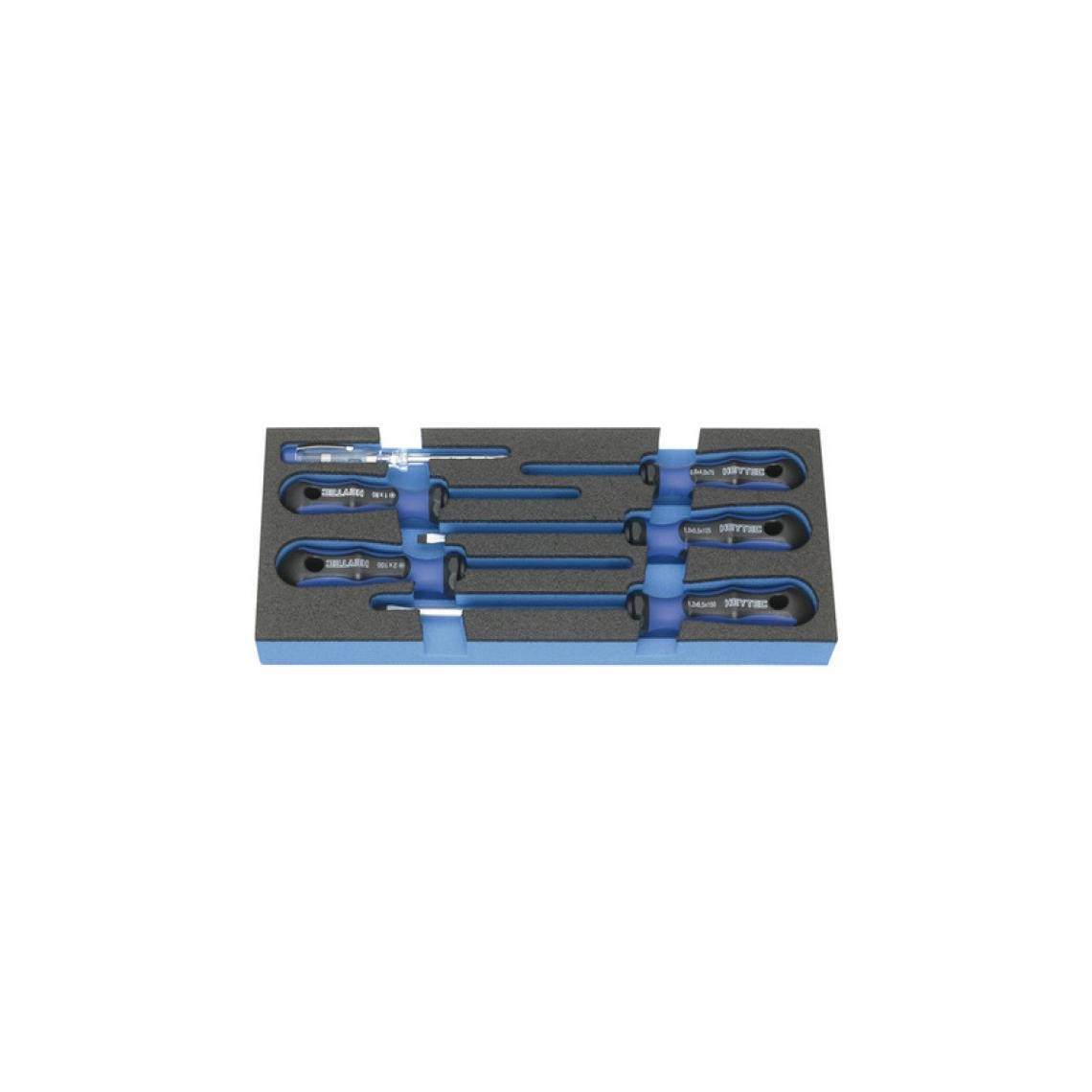 Heytec Heyco - HEYTEC Module* Jeu de tournevis, 6 pièces, noir / bleu () - Boîtes à outils
