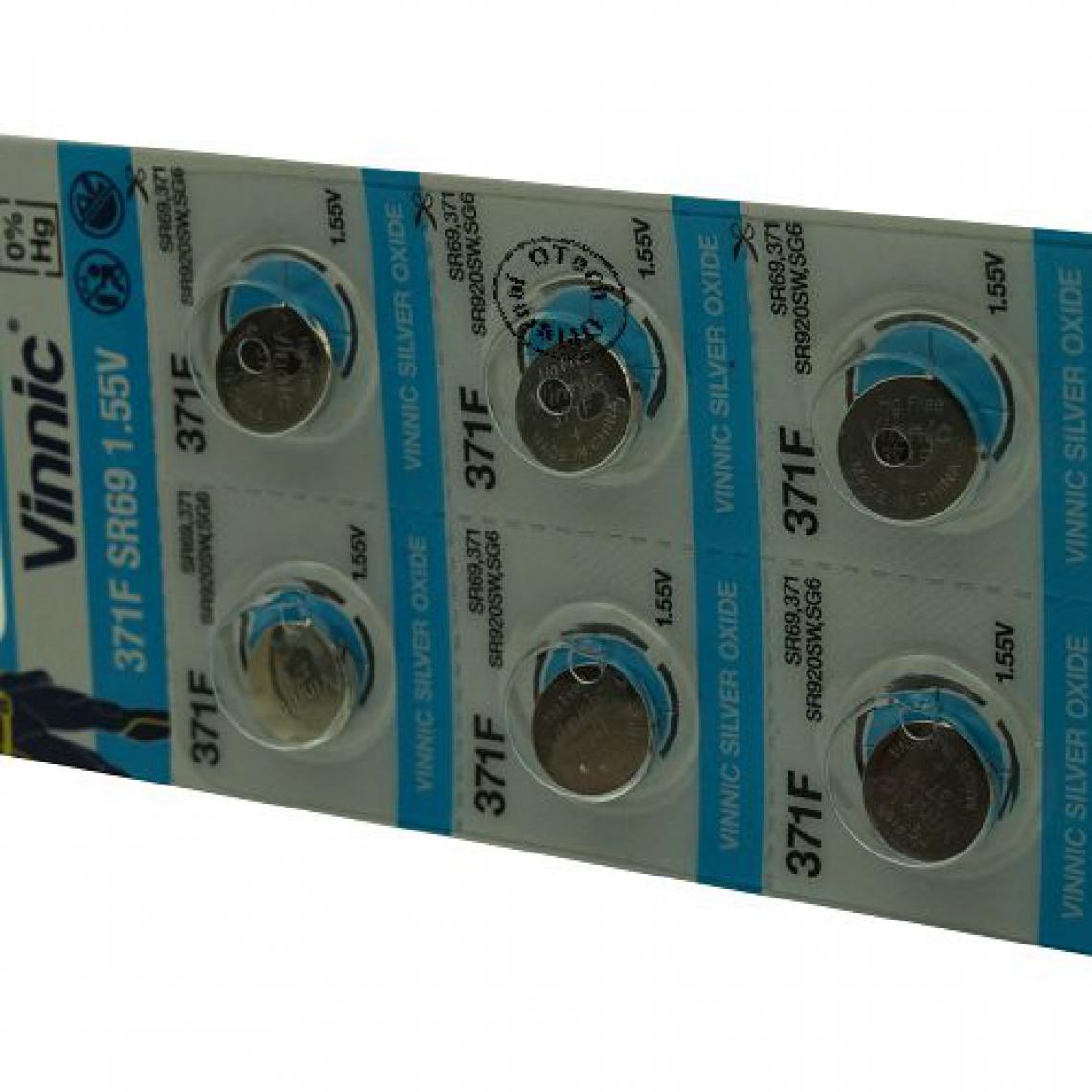 Otech - Pack de 10 piles Vinnic pour ENERGIZER 371 MD - Piles rechargeables