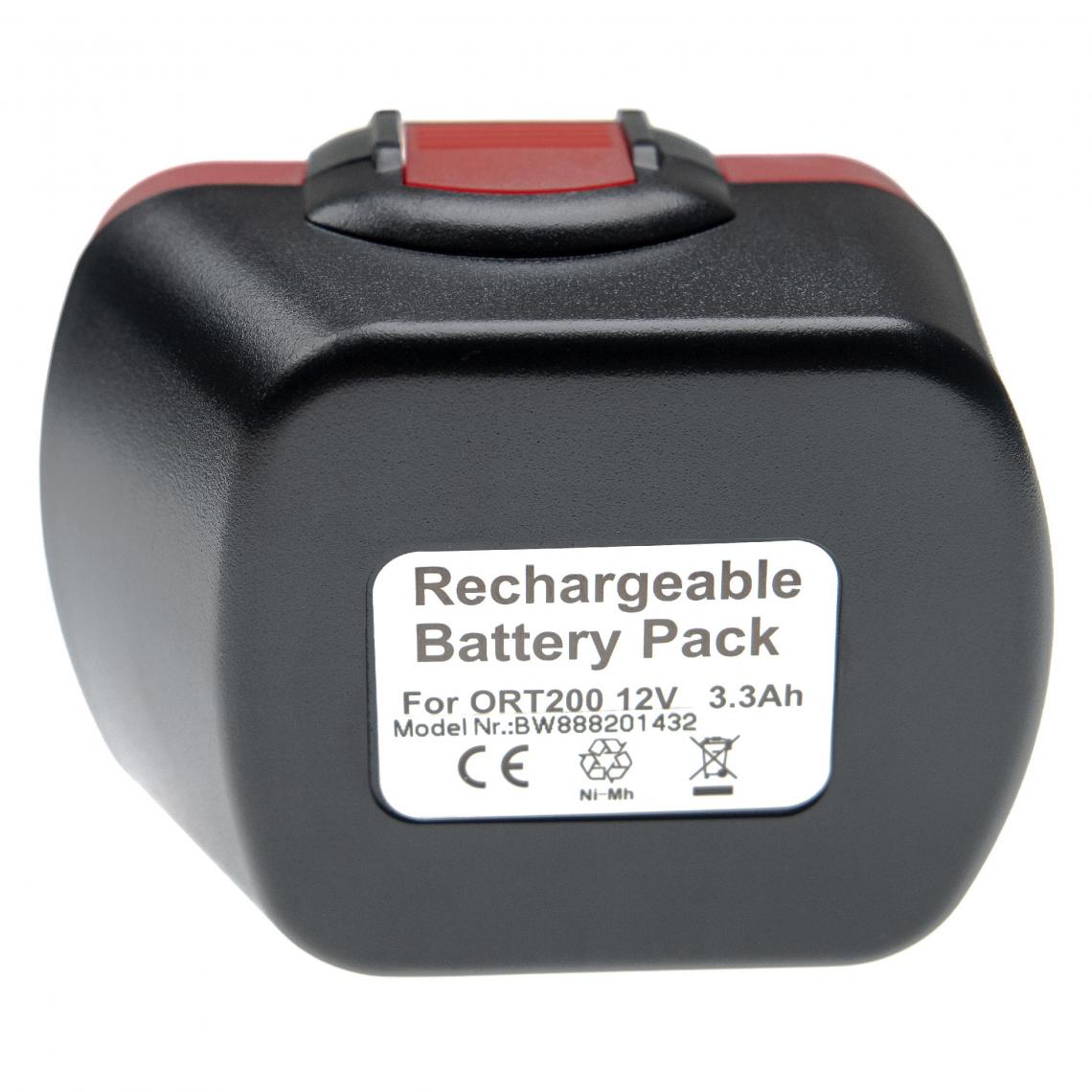 Vhbw - vhbw Batterie remplacement pour Bosch 2 607 335 414, 2 607 335 415, 2 607 335 416, 2 607 335 429 pour outil électrique (3000 mAh, NiMH, 12 V) - Accessoires vissage, perçage