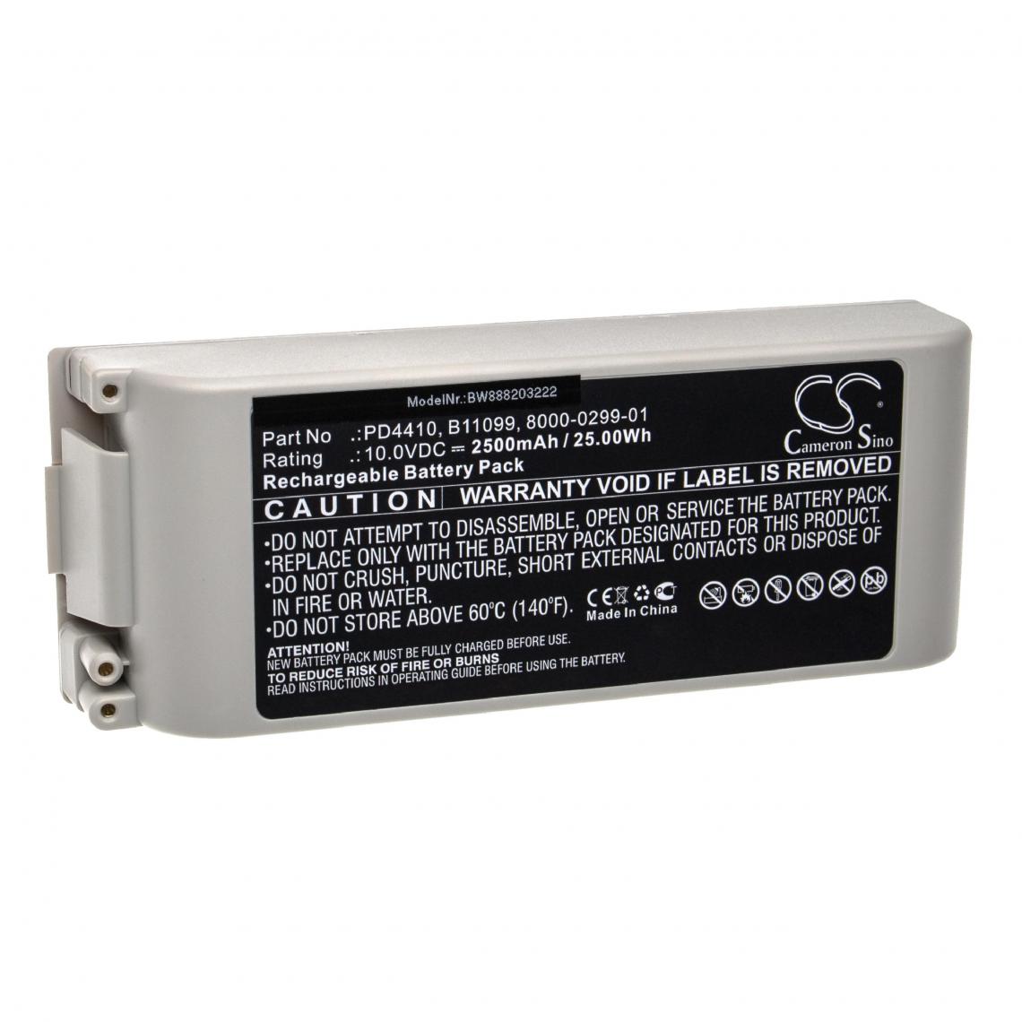 Vhbw - vhbw Batterie compatible avec ZOLL 8000-0299-01, 8000-0299-10, AED Pro Defibrillator appareil médical (2500mAh, 10V, Sealed Lead Acid) - Piles spécifiques