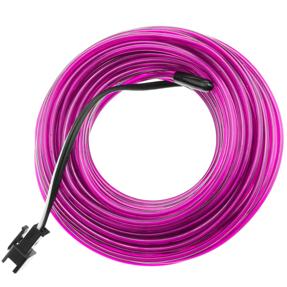 Bematik - Fil électroluminescent Violet 2.3mm bobine 25m - Fils et câbles électriques