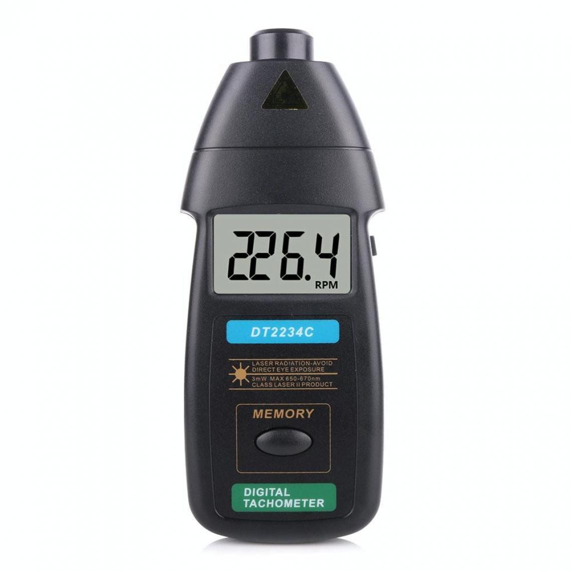 Wewoo - DT2234C Compteur de tachymètre laser numérique sans contact - Appareils de mesure
