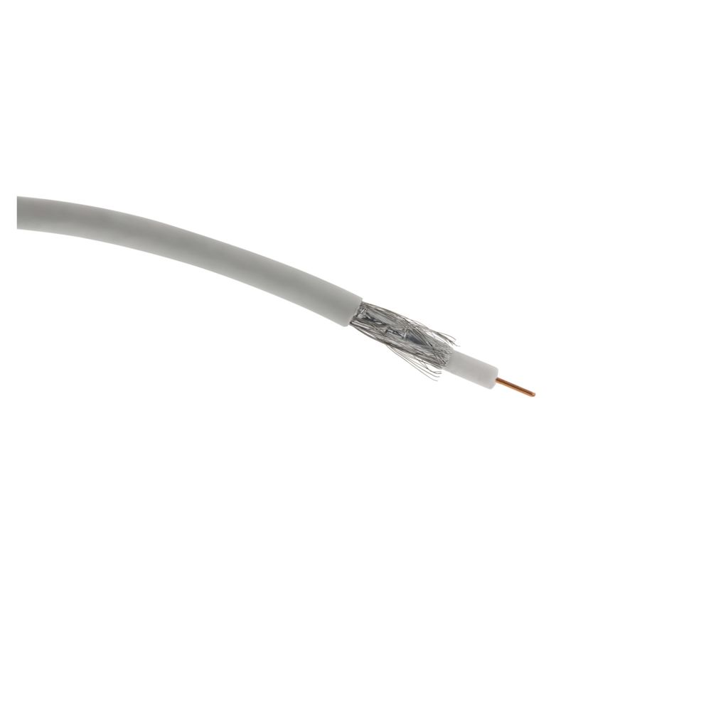 Zenitech - Câble coaxial - 17 VATCA PH Blanc - 10m - Fils et câbles électriques