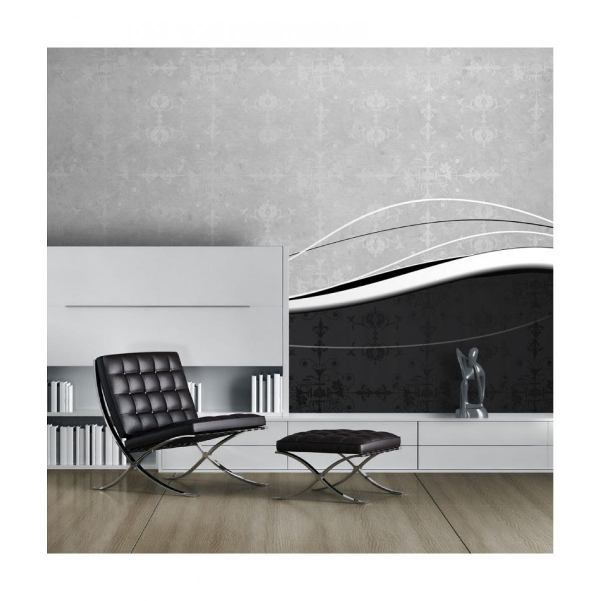 Artgeist - Papier peint - Vagues en noir et blanc (vintage) 450x270 - Papier peint