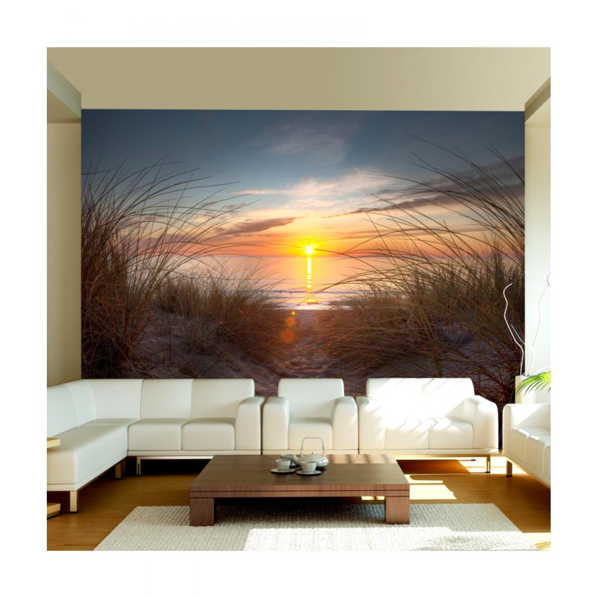 Artgeist - Papier peint - Coucher de soleil sur l'océan Atlantique 200x154 - Papier peint