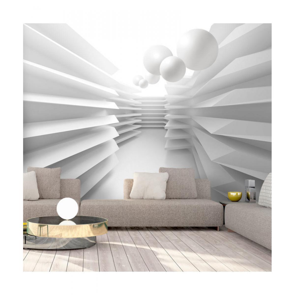 Artgeist - Papier peint - White Maze 100x70 - Papier peint
