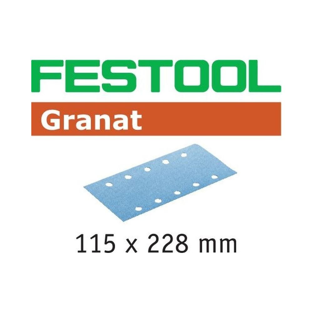 Festool - Abrasifs FESTOOL STF 115X228 P220 GR - Boite de 100 - 498950 - Accessoires vissage, perçage