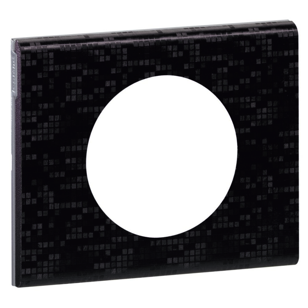 Legrand - plaque céliane 1 poste cuir pixel - Interrupteurs et prises en saillie