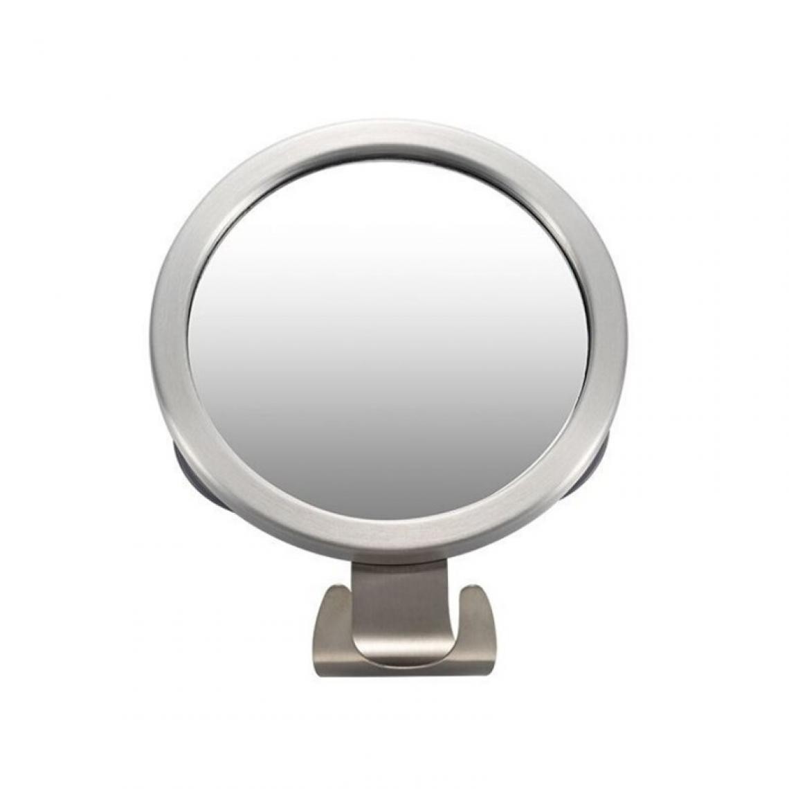 Universal - Miroir de douche anti-brouillard inox toilette miroir de rasage mur miroir de toilette aspirateur crochet pour la salle de bain(Argent) - Miroir de salle de bain