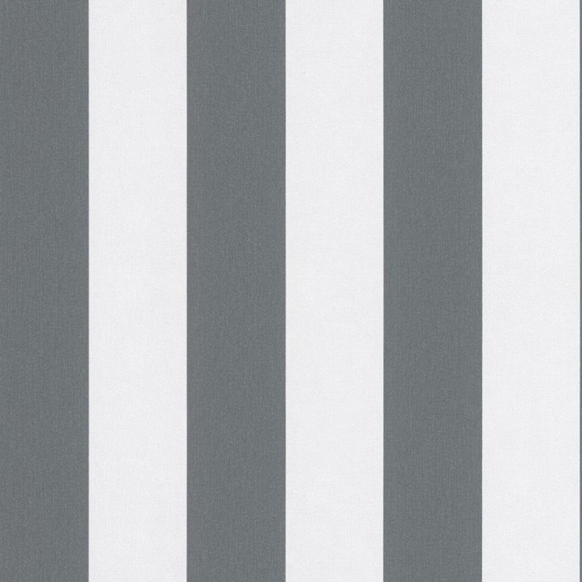 TOPCHIC - Topchic Papier peint Stripes Gris foncé et blanc - Papier peint