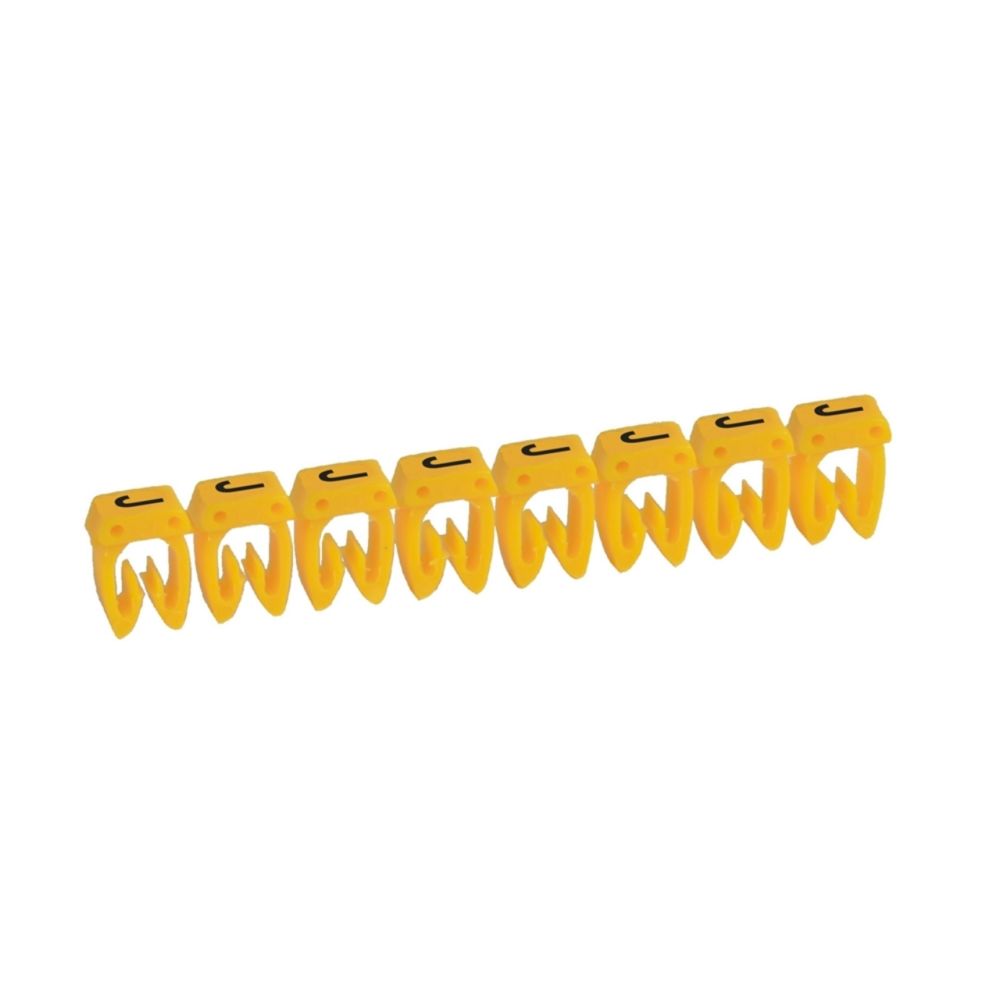 Legrand - repère pour fil de 0.5 à 1.5 mm2 - lettre j - couleur jaune - legrand cab 3 - Accessoires de câblage