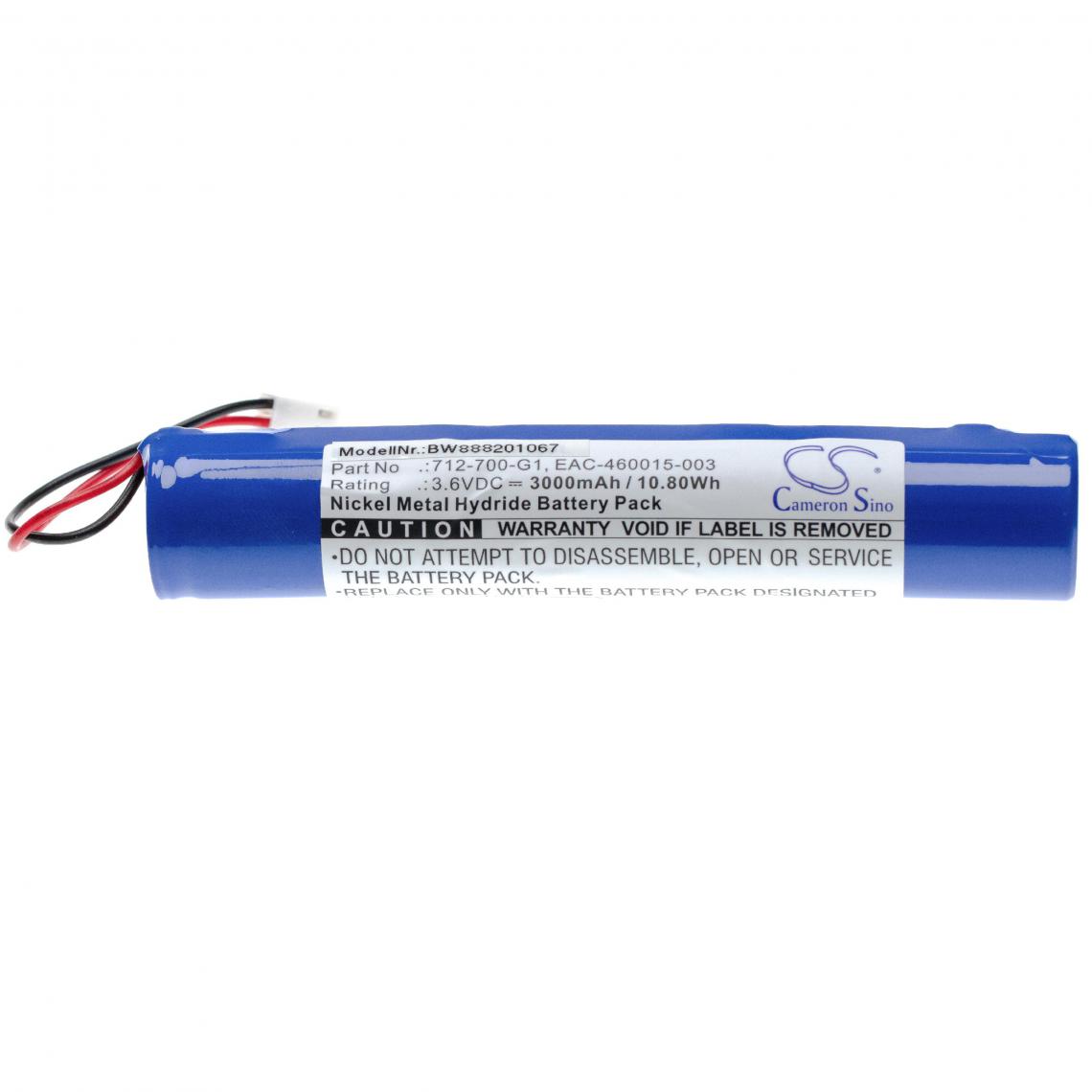 Vhbw - vhbw NiMH batterie compatible avec INFICON D-TEK Select 712-202-G1 télémètre laser outil de mesure (3000mAh, 3.6V, NiMH) - Piles rechargeables