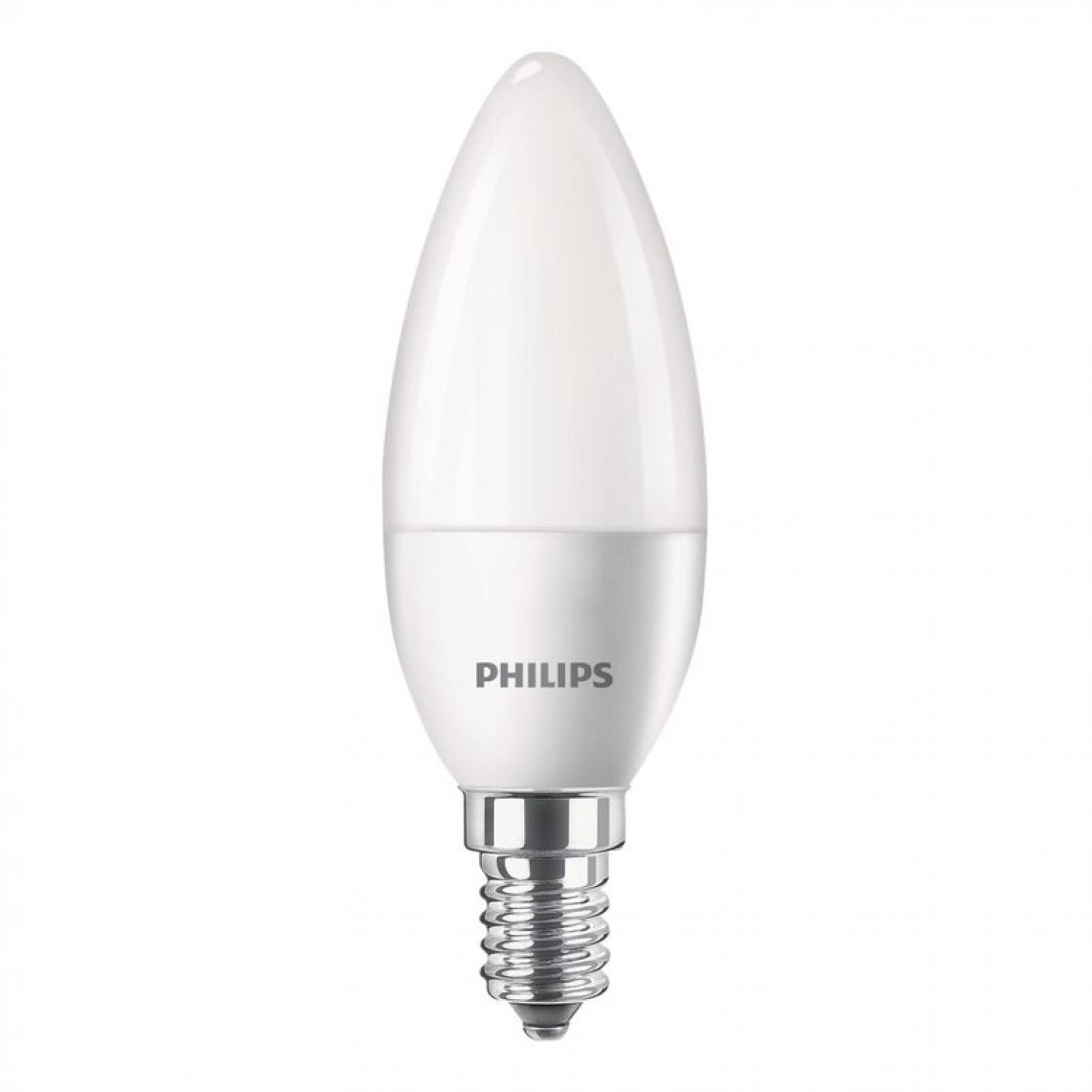 Philips - Lot de 2 ampoules LED flamme PHILIPS 40W E14 blanc froid - Ampoules LED