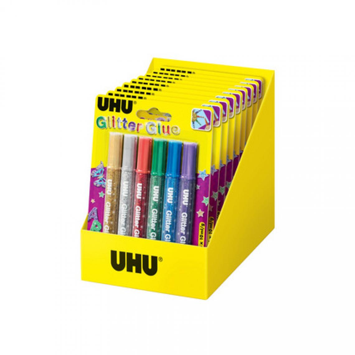 Uhu - UHU Colle à paillettes Glitter Glue Original, présentoir de () - Colles et pistolets à colle