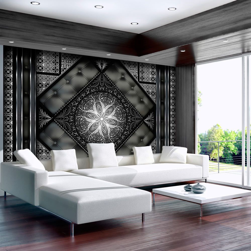 Bimago - Papier peint - Black mosaic - Décoration, image, art | Fonds et Dessins | Géométrique | - Papier peint