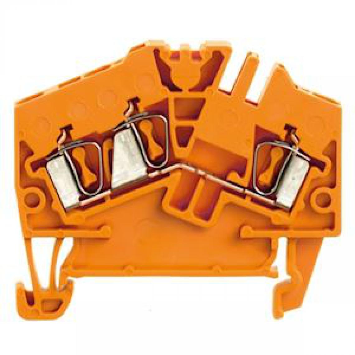 Weidmuller - bloc de jonction - passage - a ressort - zdu - 2.5 mm2 - 800 v - 24a - orange - weidmuller 1706050000 - Autres équipements modulaires