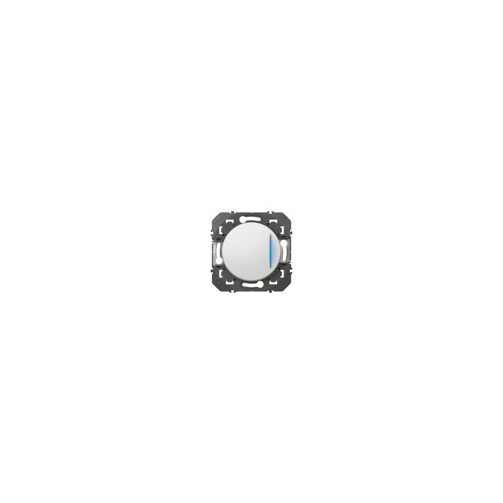 Legrand - Poussoir simple avec voyant lumineux Dooxie 6A - 250V - Blanc - 600016 - Legrand - Fiches électriques