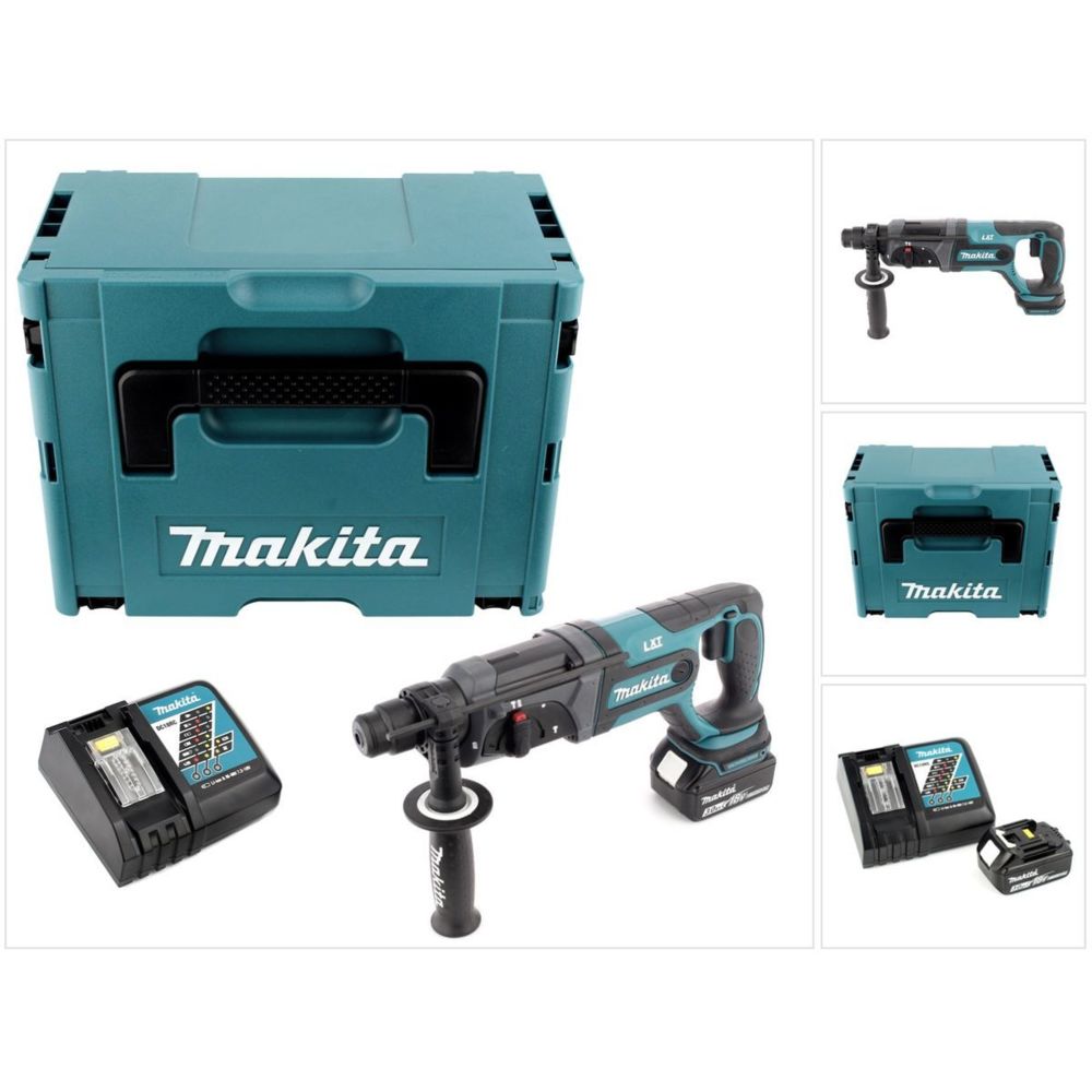Makita - Makita DHR 241 RF1J 18 V Li-Ion Perforateur-Burineur sans fil SDS-Plus + Boîtier Makpac + 1x Batterie BL 1830 3,0 Ah + Chargeur DC 18 RC - Perforateurs, burineurs, marteaux piqueurs