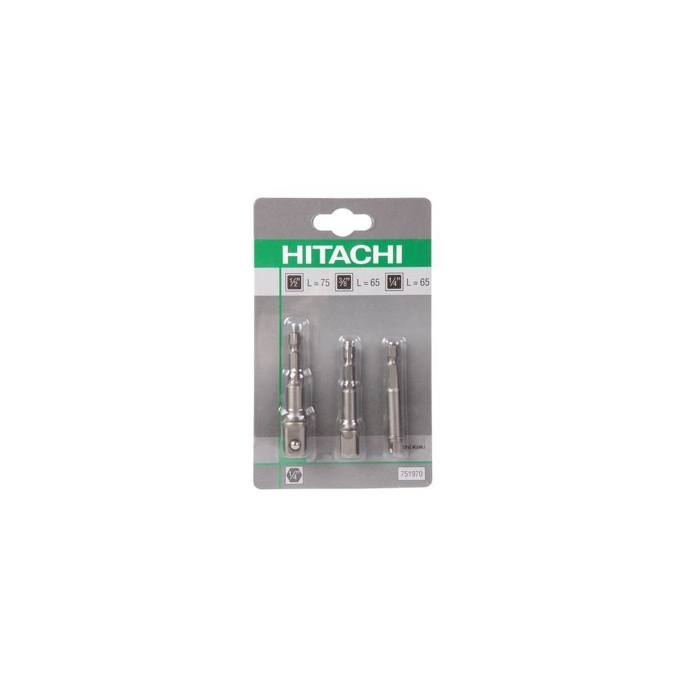 Hitachi - HITACHI Adapter Sechskant auf 1/4,1/2,3/8'' - Accessoires vissage, perçage