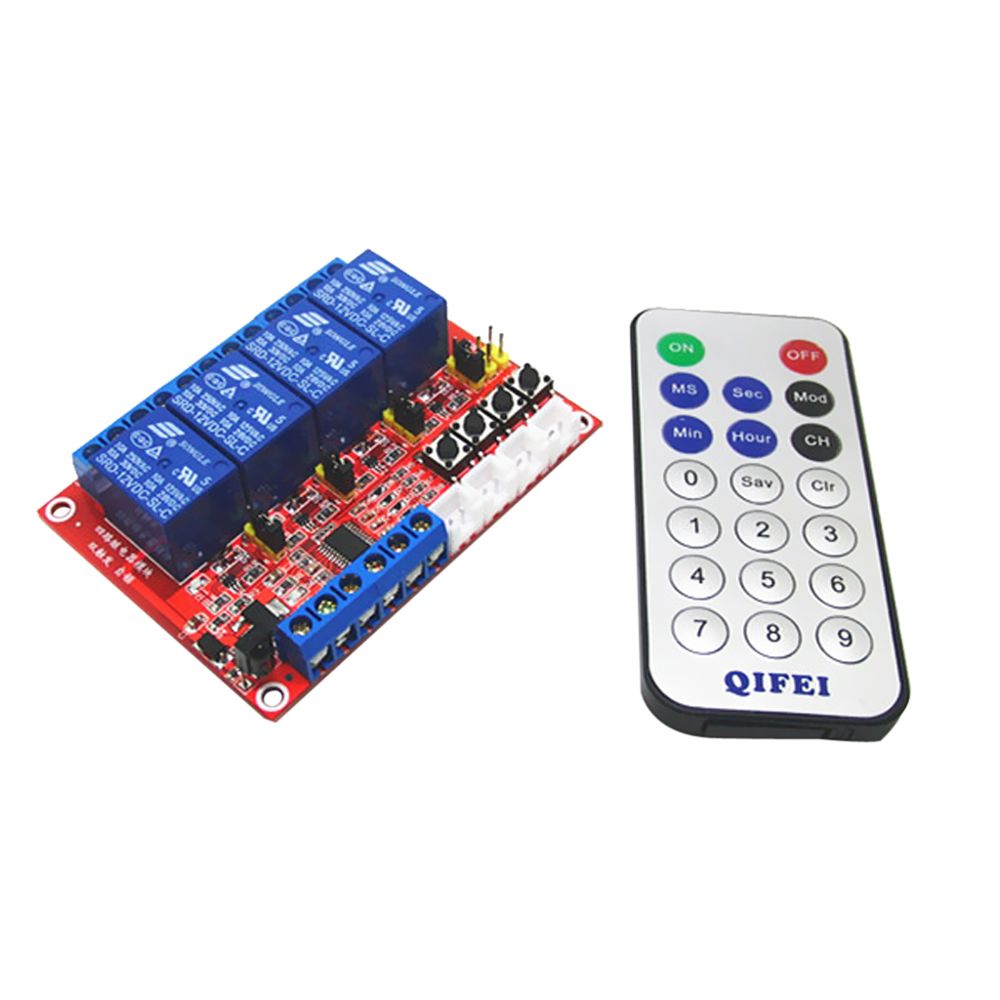 marque generique - Panneau de commande de module de relais 4 canaux avec télécommande pour arduino 12v - Appareils de mesure