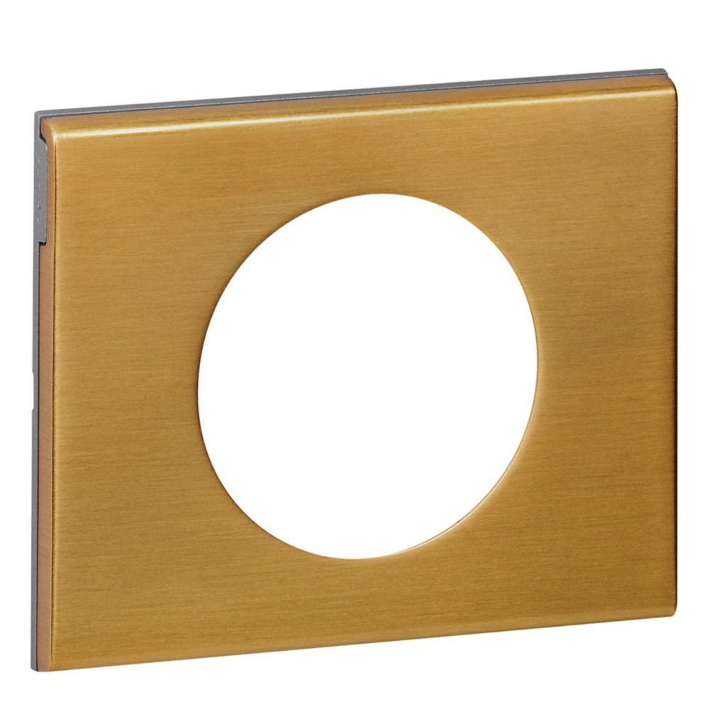 Legrand - plaque céliane 1 poste bronze doré - Interrupteurs et prises en saillie