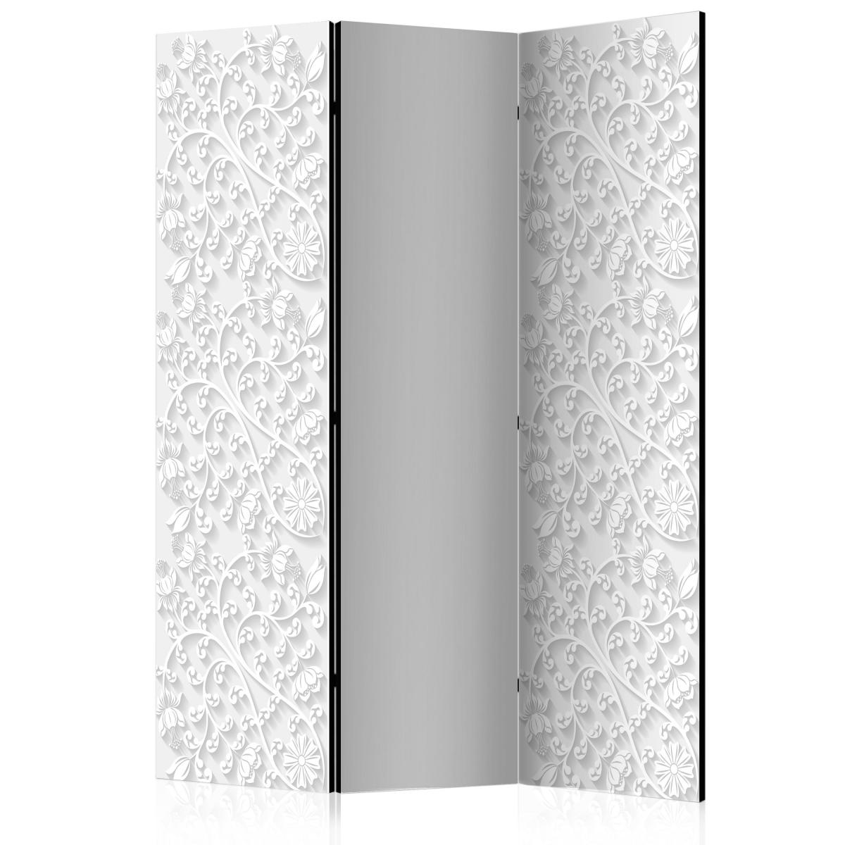 Bimago - Paravent 3 volets - Room divider – Floral pattern I - Décoration, image, art | 135x172 cm | - Cloisons