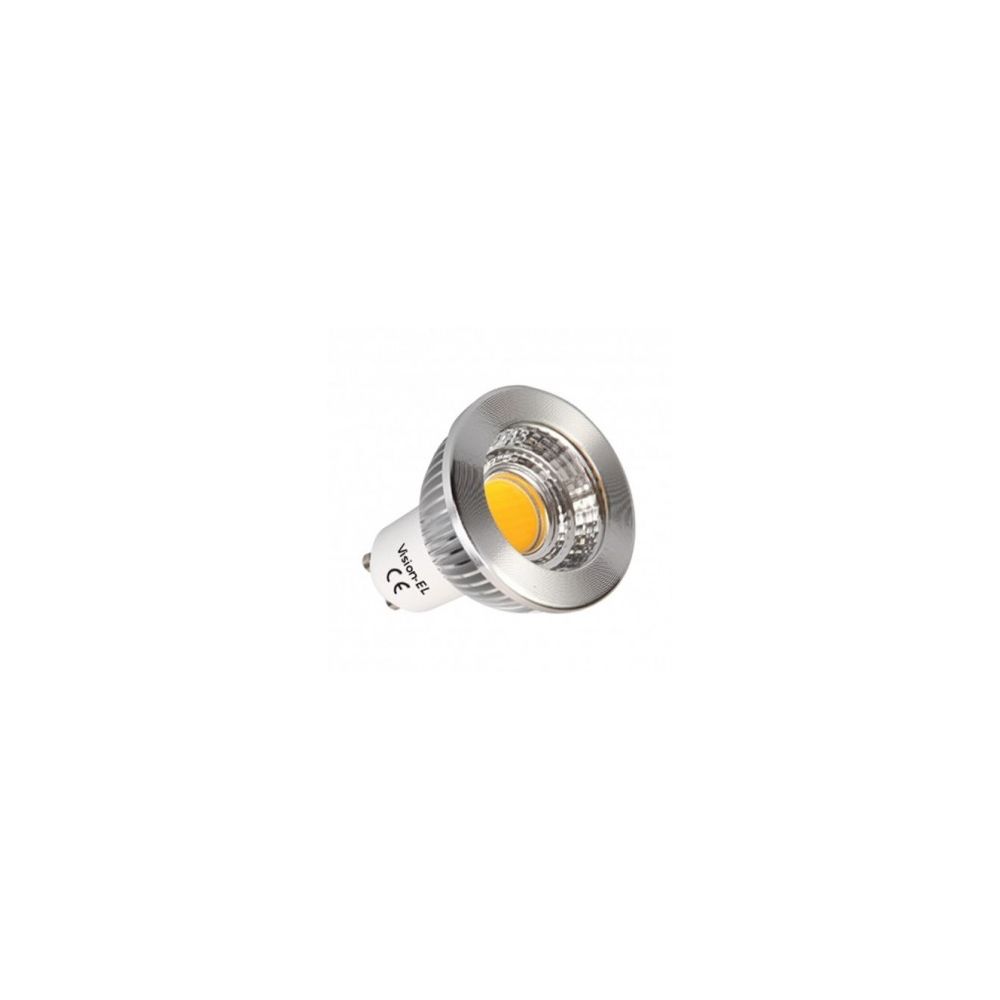 Vision-El - Spot LED 6W GU 10 dimmable COB Blanc froid - Ampoules LED