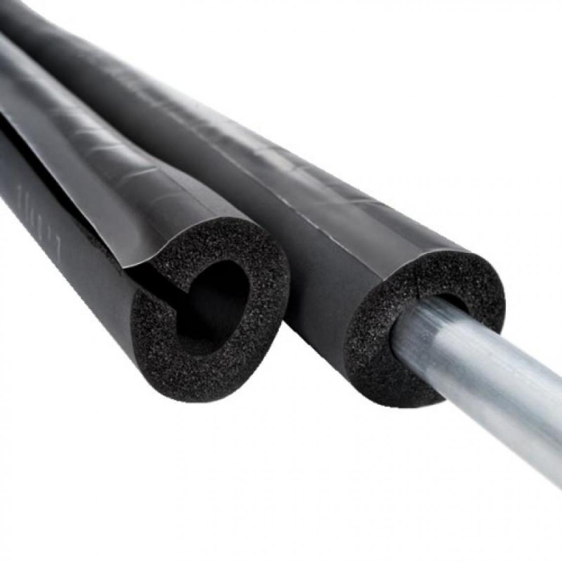 NMC - Tube isolant fendu, à recouvrement adhésif, épaisseur 32 mm, longueur 2 m, pour tuyaux diamètre 48 - Coudes et raccords PVC