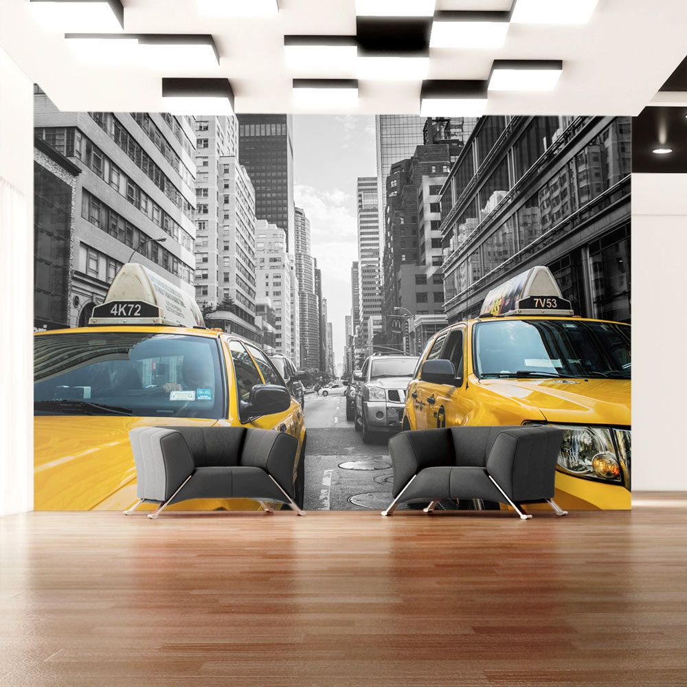 Bimago - Papier peint - New York taxi - Décoration, image, art | Ville et Architecture | New York | - Papier peint