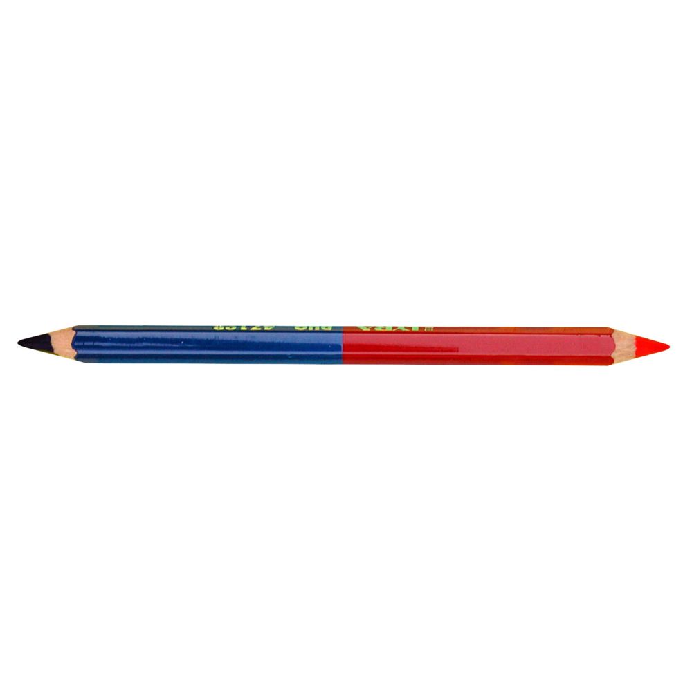 Lyra - LYRA - Crayon double de marquage rouge/bleu - Pointes à tracer, cordeaux, marquage