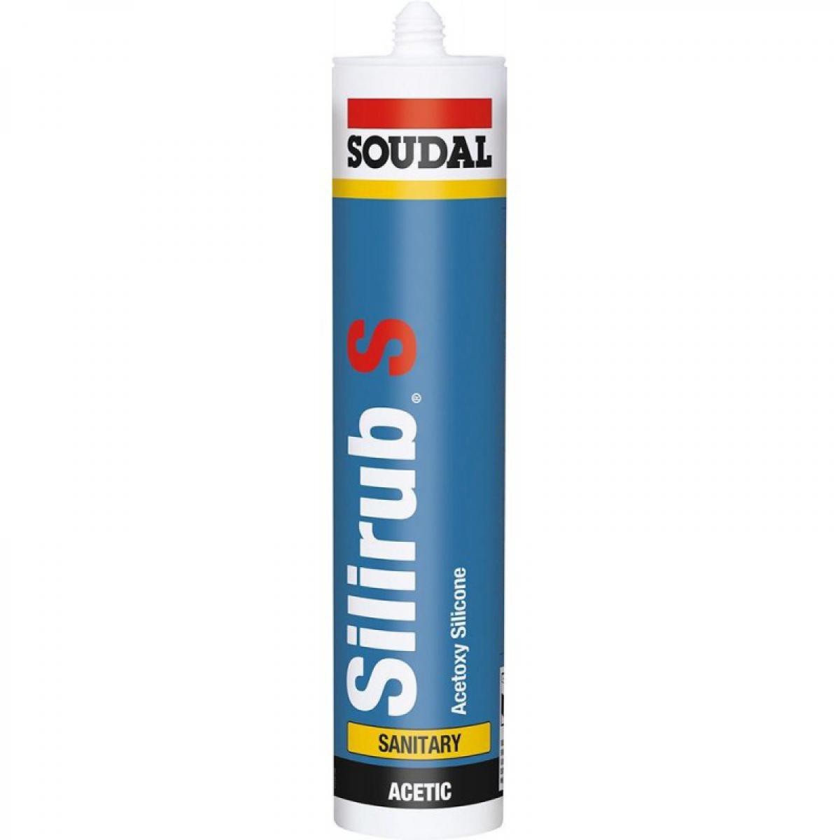 Soudal - Mastic sanitaire Silirub S 310ml marron SOUDAL(Par 15) - Mastic, silicone, joint