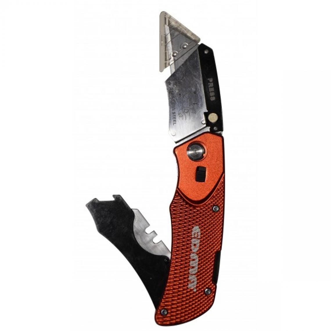 Edma - Couteau cutter pliable pro EDMA avec pochette - 60655 - Outils de coupe
