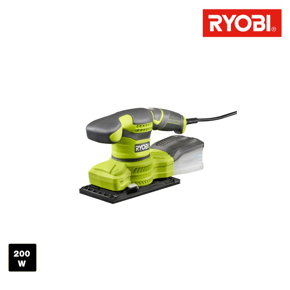 Ryobi - Ponceuse vibrante RYOBI 200W 1/3 de feuille RSS200G - Ponceuses excentriques