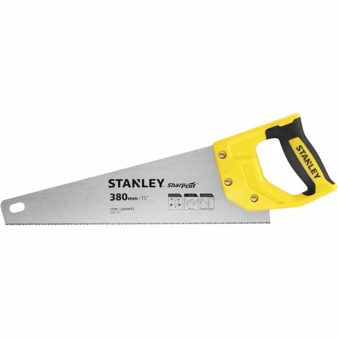Stanley - STANLEY SCIE EGOINE SHARPCUT COUPE FINE 380MM - Outils de coupe