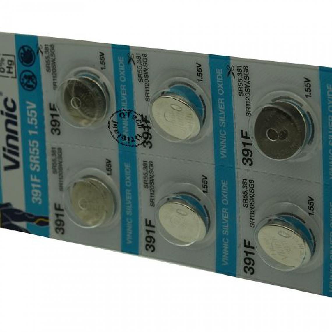Otech - Pack de 10 piles Vinnic pour MAXELL 391 - Piles rechargeables