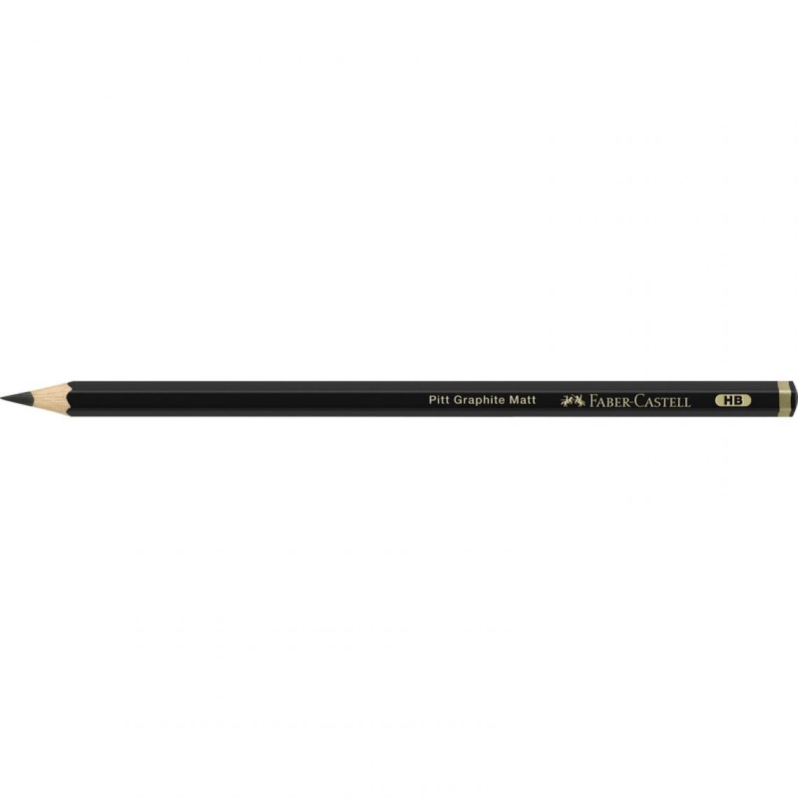 Faber-Castell - FABER-CASTELL Crayon graphite PITT GRAPHITE Matt, dureté HB () - Outils et accessoires du peintre