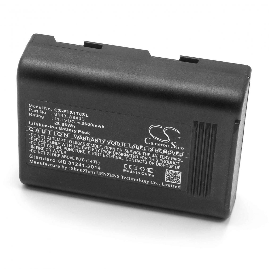 Vhbw - vhbw Batterie remplacement pour FITEL S943, S943B pour soudeuse (2600mAh, 11,1V, Li-ion) - Piles rechargeables
