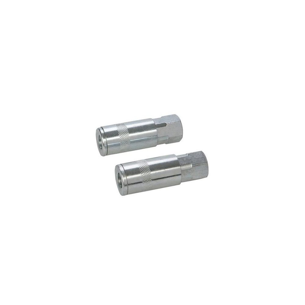 Silverline - 2 coupleurs rapides pour tuyau air comprimé 1/4"" BSP - 277851 - Silverline - Accessoires compresseurs