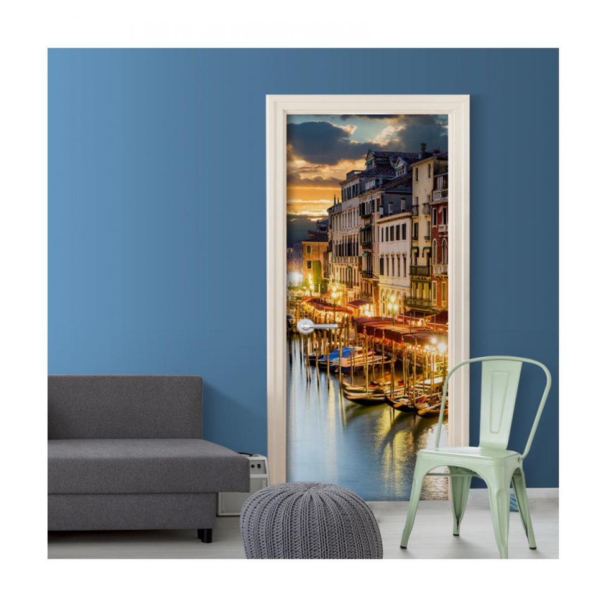 Artgeist - Papier-peint pour porte - Venetian Harbour 100x210 - Papier peint