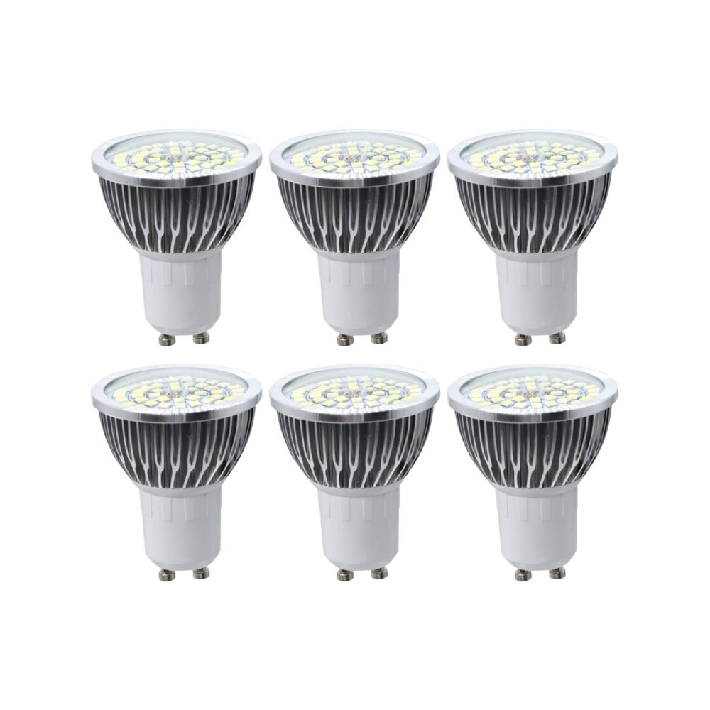 Wewoo - Ampoule LED 6 PCS GU10 7W 2835SMD Spot Base moyenne standard, CA 85-265V (Blanc froid) - Ampoules LED
