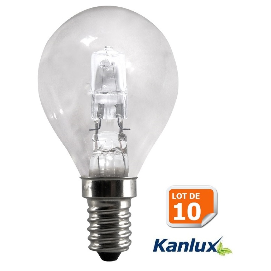 Kanlux - Lot de 10 Ampoules halogene sphérique 37W (28W) petite culot à vis e14 de Kanlux - Ampoules LED