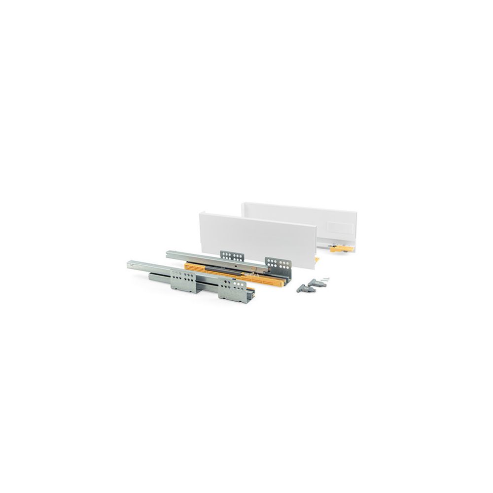 Emuca - Kit de tiroir Concept hauteur 138 mm et profondeur 450 mm finition blanc - 3101012 - Emuca - Glissière, coulisse de tiroir