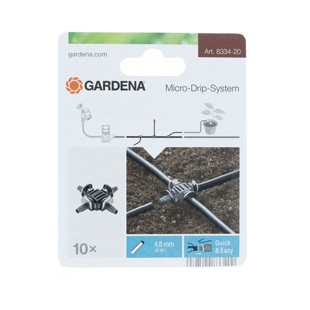 Gardena - Gardena 3/334-20 Dérivation en croix 3/16"" - 4,6 mm - 10 pièces - Consommables pour outillage motorisé