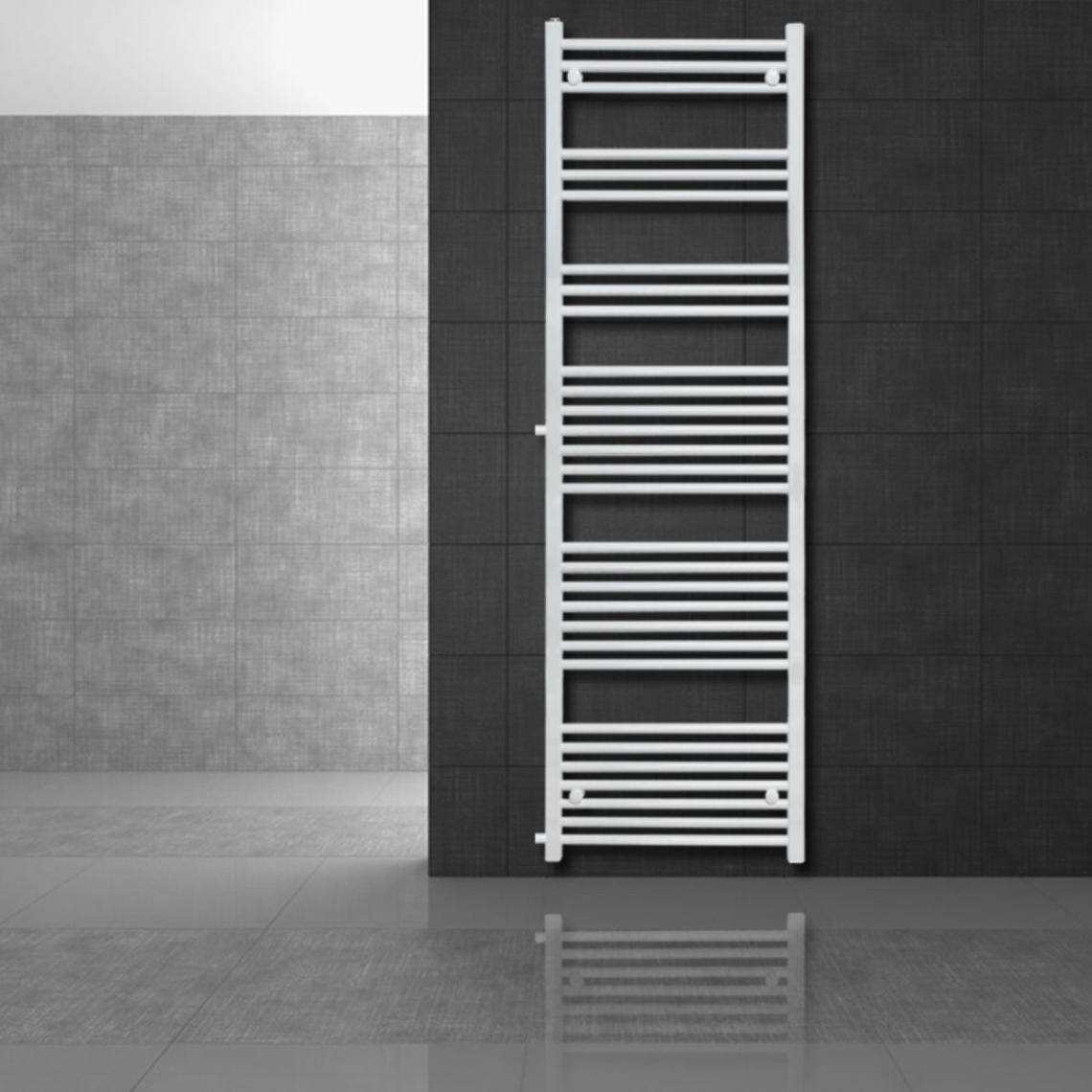 Ecd Germany - Radiateur chauffage bain remplacement radiateur de rénovation blanc 500 x 1800mm - Sèche-serviette