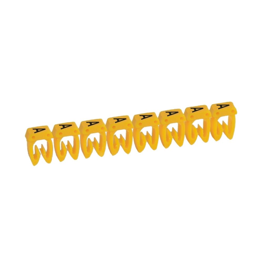 Legrand - repère pour fil de 4 à 6 mm2 - lettre a - couleur jaune - legrand cab 3 - Accessoires de câblage